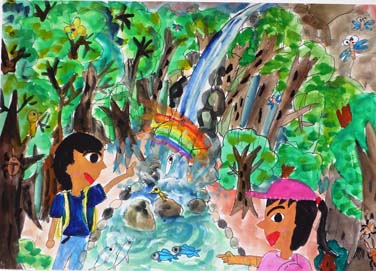 緑いっぱい　虫いっぱい