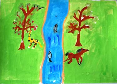 大自然の中の生き物たち