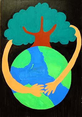 地球が緑でいっぱい