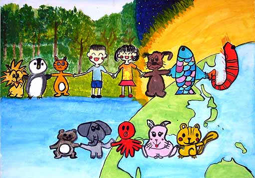 生き物のえがお