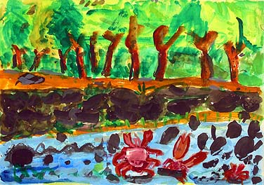 かぶさんじのサワガニをまもろう