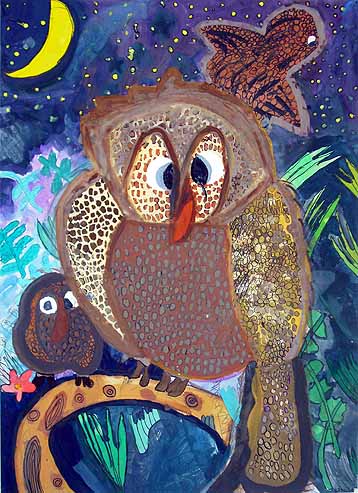 ぼくの守りたいもの　－きれいな夜空とふくろうの鳴き声－