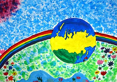 毎日虹が見える地球