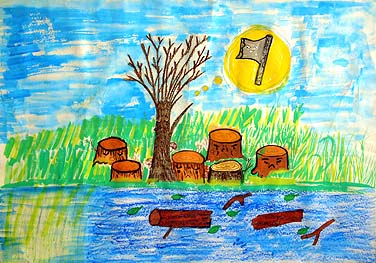 木を切らないで！