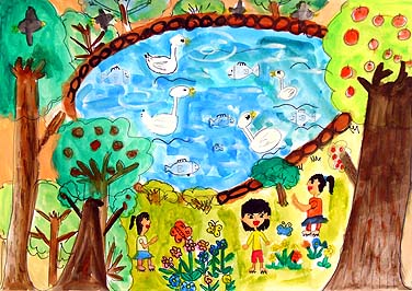 森の中のみずうみ