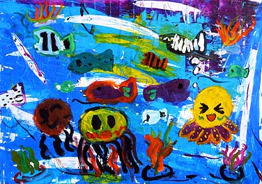 海の中の元気な仲間たち