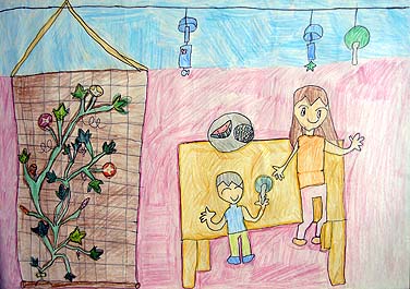 涼しげな夏の日