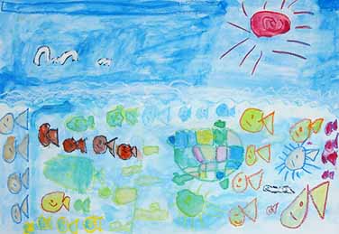 きれいな海とさかなたち