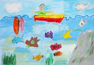 ボートにのって