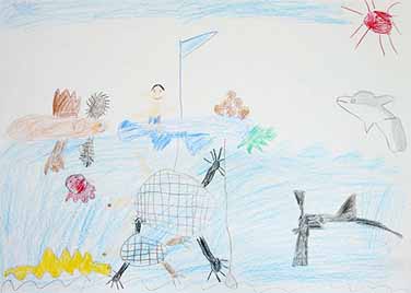 ふねでつりをしたえ