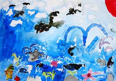 くじらとなかよしなうみのなかまたち