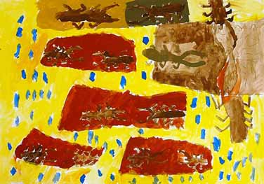 雨ふりの虫たち