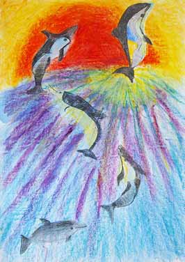 朝日にむかってジャーンプ