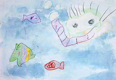 きれいな水で生きものみんな笑ってる