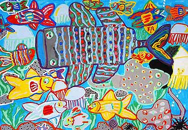 きれいな海と海の仲間達