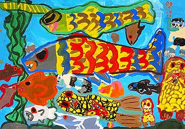 かっこいい魚たちの住む海