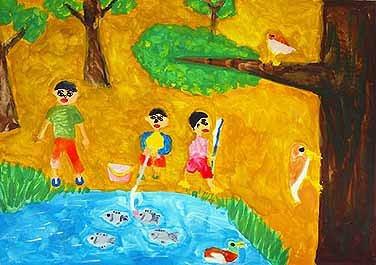 池のまわりのしぜん