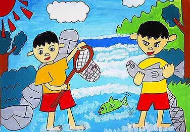 キラキラ！！川遊び