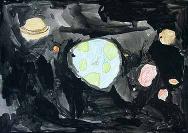 宇宙の中の地球