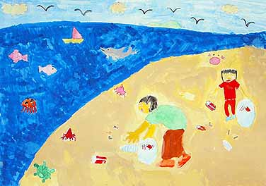 海のごみを拾おう