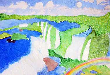 美しい大自然　イグアスの滝