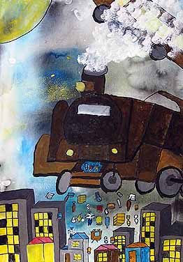 まちをきれいにする銀河鉄道