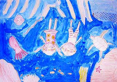 海の中の生きてるきれいな宝島