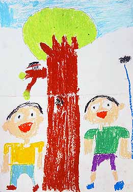 友だちとせみとり