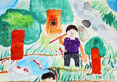 平和な自然で遊ぼう