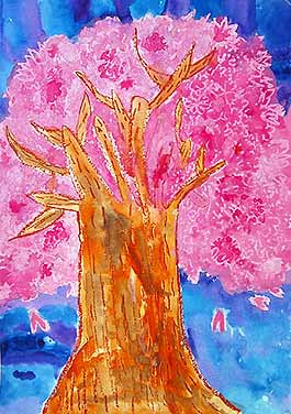 大木小学校の桜の木