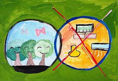 電気を使いすぎちゃだめ！