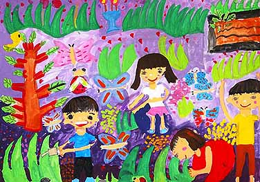 みどりと花がいっぱいのまち