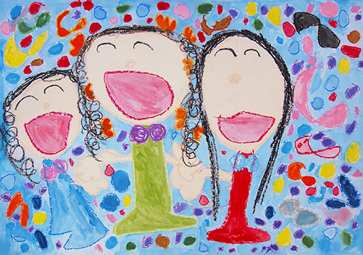 人魚のドレスを着て、きれいな海をお散歩するよ