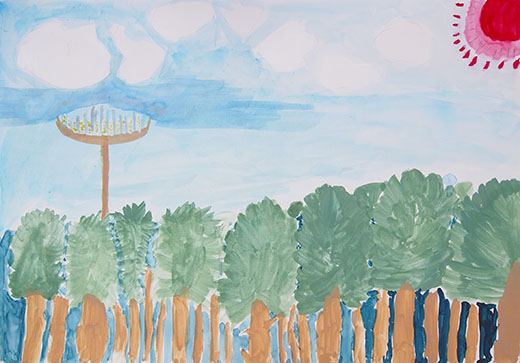 青い空と緑の木々　そのかんきょうをいつまでも