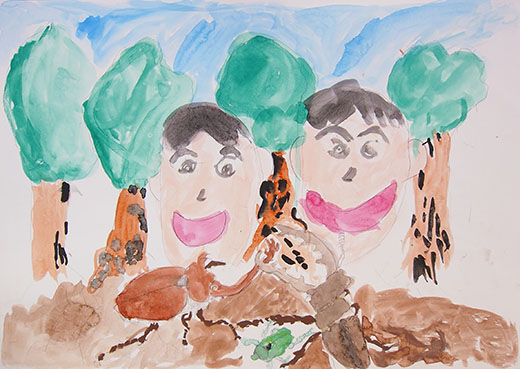 昆虫たちの楽園