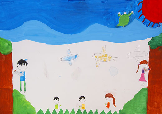 空気がきれいな森と海