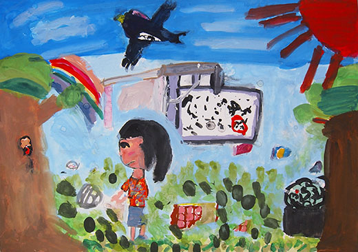 ごみがすててあったらひろおう