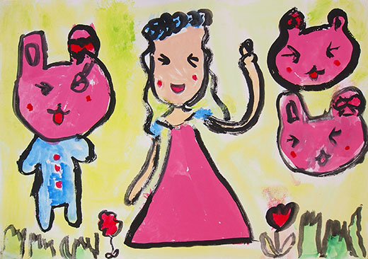 うさぎとなかよくあそべたらいいな