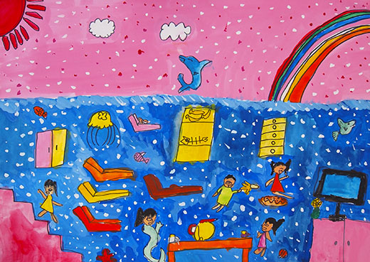 海のなかにも住めるよ！