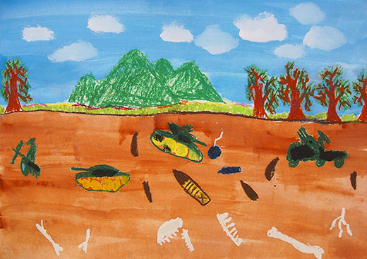 化石になったせん車