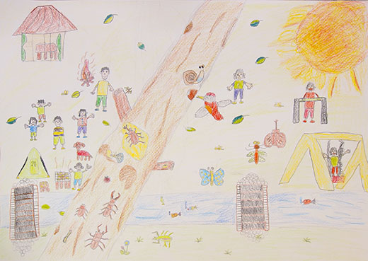 自然の中は楽しいな