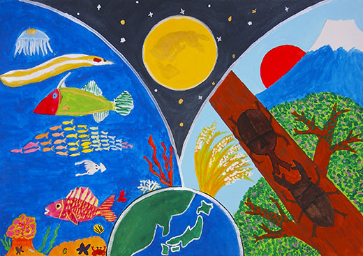 豊かな自然環境のある美しい地球