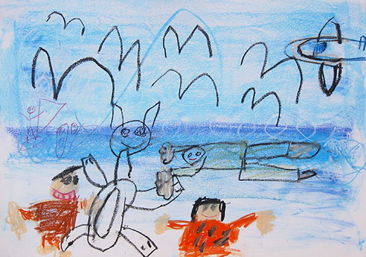 うみでおよいだよ