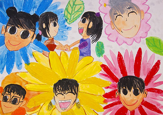 笑顔の花をさかせよう！