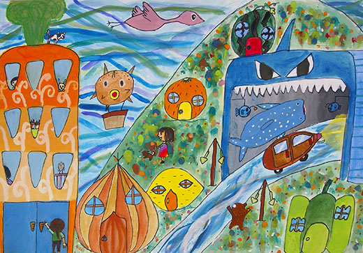 自ぜんがあふれる未来の町