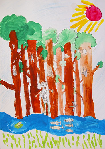 しぜんにかこまれて