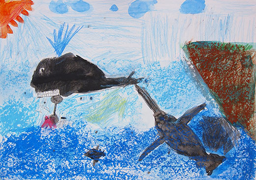 カジキからにげろ