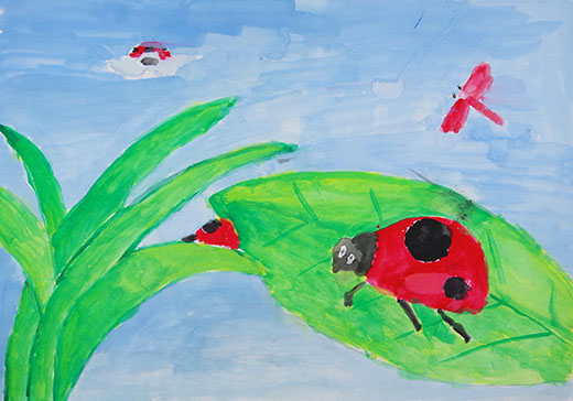 てんとう虫がいっぱい