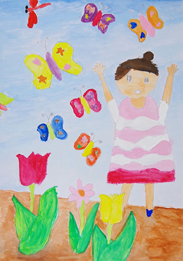 かわいいちょうちょ