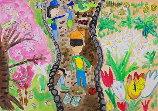 花や木がある環境